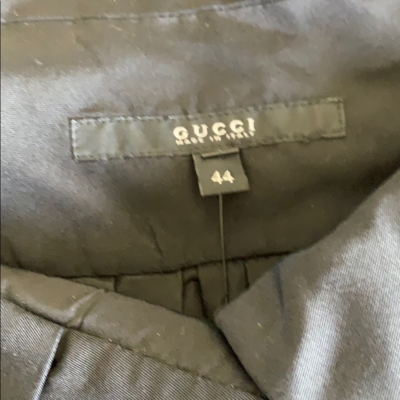 GUCCI Silk Black Off Shoulder Mini Dress - Picture 3 of 4